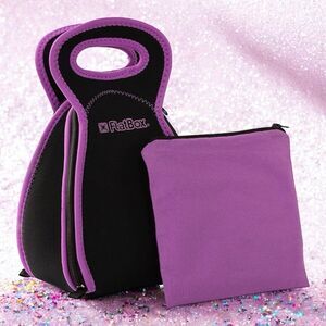 FabFitFun X FlatBox Plus Design And Sandwich Bag in Purple/Black NWT